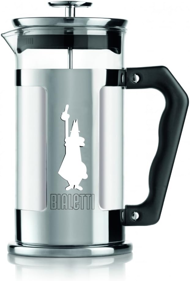 Bialetti Preziosa French Press 1 L – Edelstahlgehäuse & Borosilikatglas