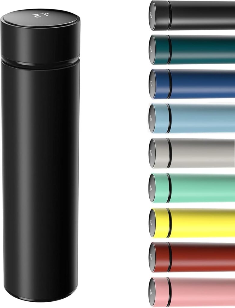 Homealexa LED-Touch Thermosflasche – elegante 500 ml-Isolierflasche mit Temperaturanzeige