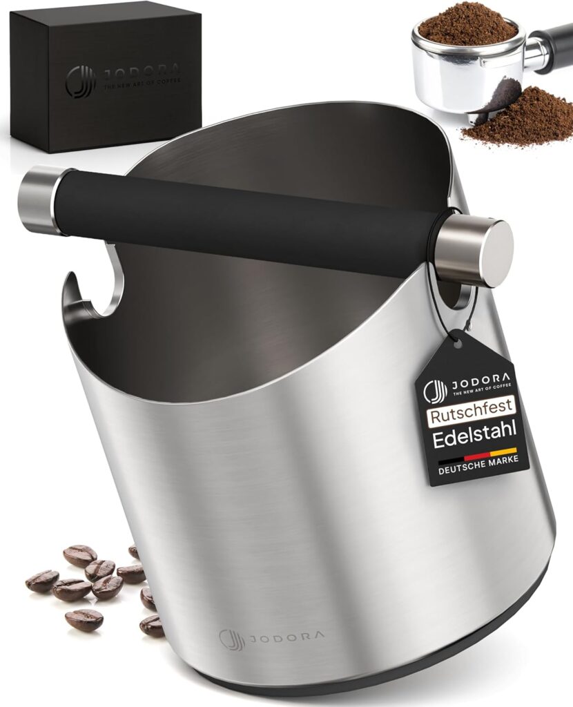 JODORA Edelstahl Knockbox – High-End Abschlagbox für Siebträger 2026